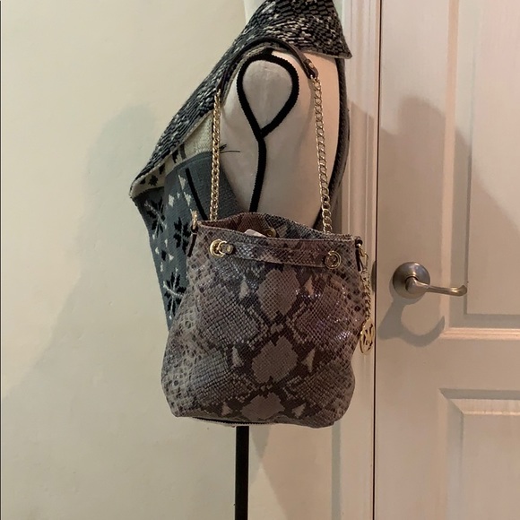 Snake print Michael Kors purse. - Picture 2 of 7